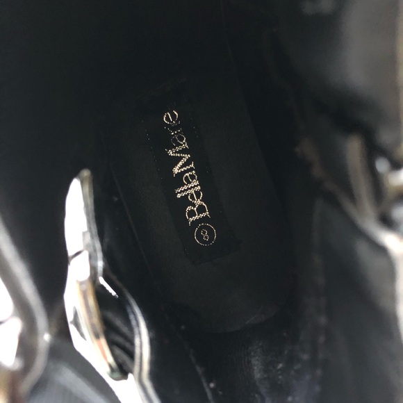 Bella Marie Chunky Black Boots - Picture 3 of 5